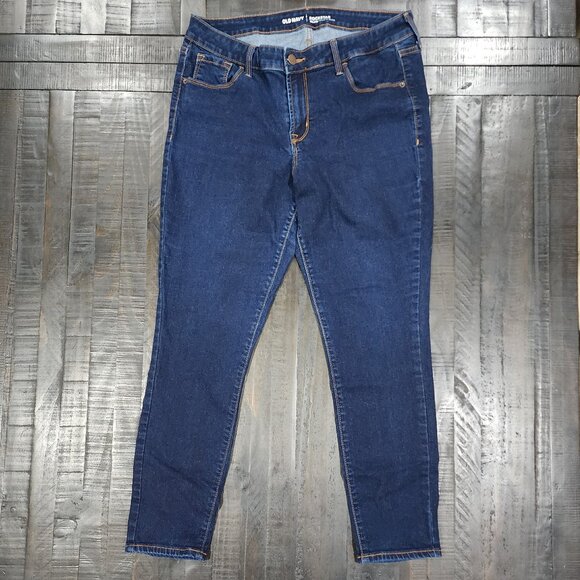 OLD NAVY WOMEN'S ROCKSTAR MID-RISE SKINNY JEANS-SIZE 12 SHORT-EXCELLENT COND.!! - Picture 1 of 4